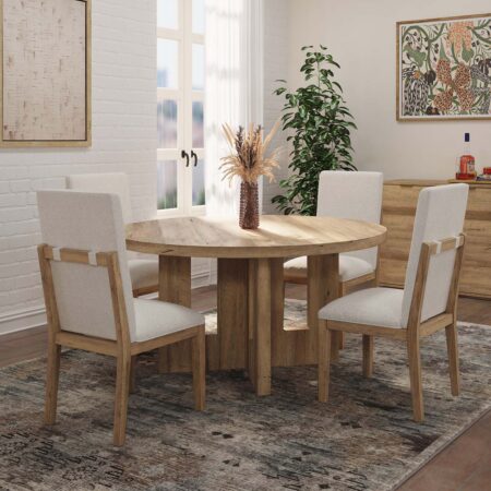 La Jolla Round Dining Table Fixed Top
