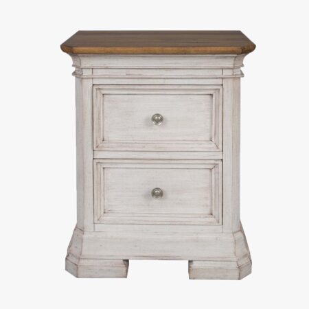 Grand Louie Blanc 2 x Drawer Night Stand Small