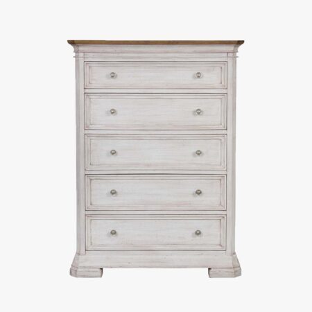 Grand Louie Blanc 5 x Drawer Chest