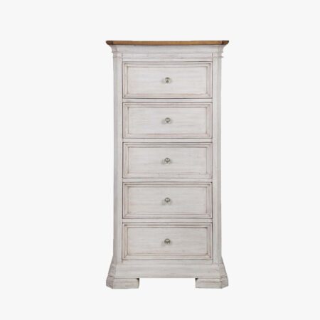 Grand Louie Blanc 5 x Drawer Lingerie Chest