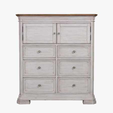 Grand Louie Blanc 6 x Drawer 2 x Door Chest